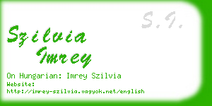 szilvia imrey business card